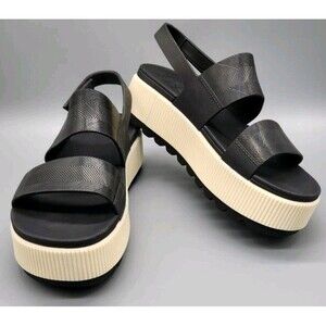 Reef Water Vista Higher Platform Sandal Black Size 8 See Photos